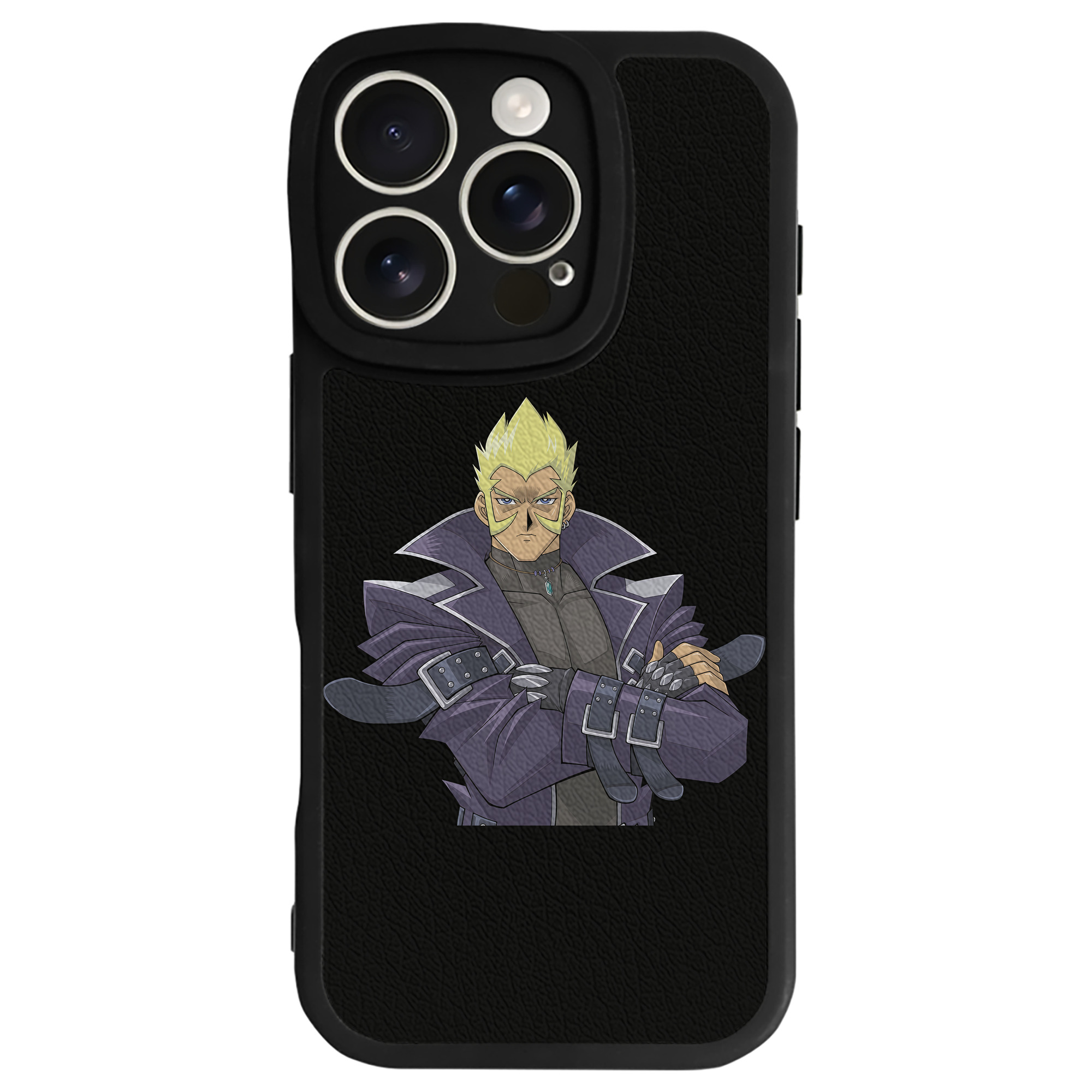 （画像用） 遊☆戯☆王 Yu-Gi-Oh! 【iPhone 16シリーズ対応】シリコンスマホケース（レザー調） 材質：シリコン
